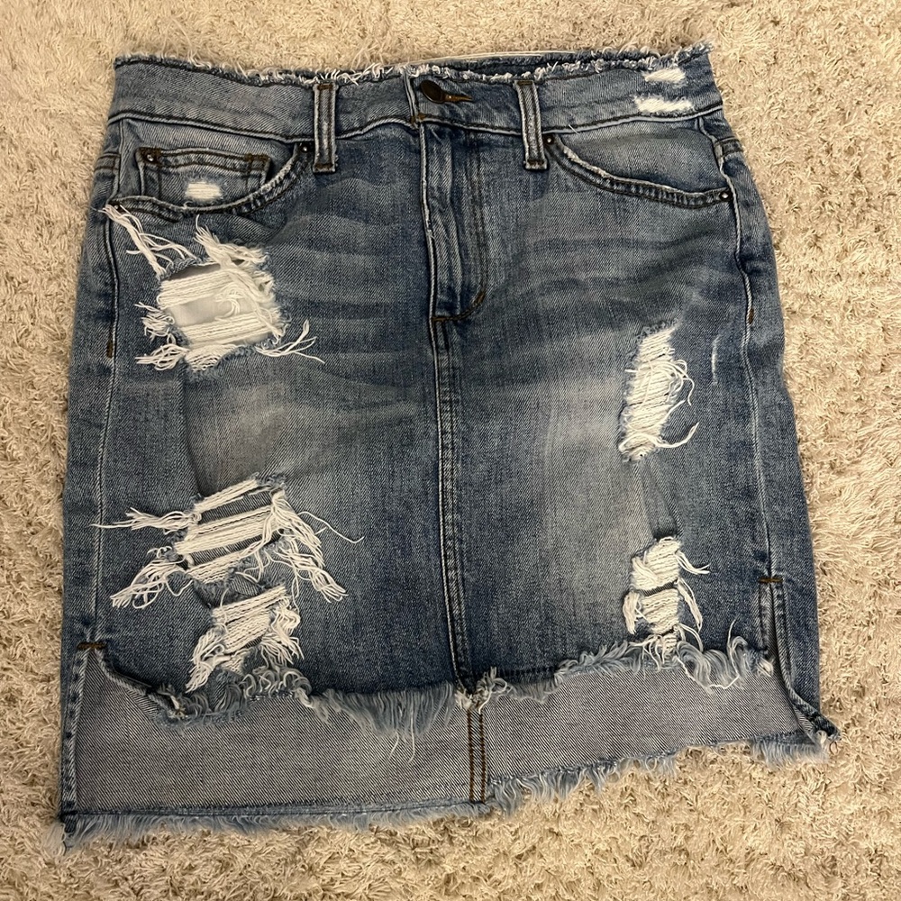 Joe's Jeans Blue Mini Pencil Skirt Casual